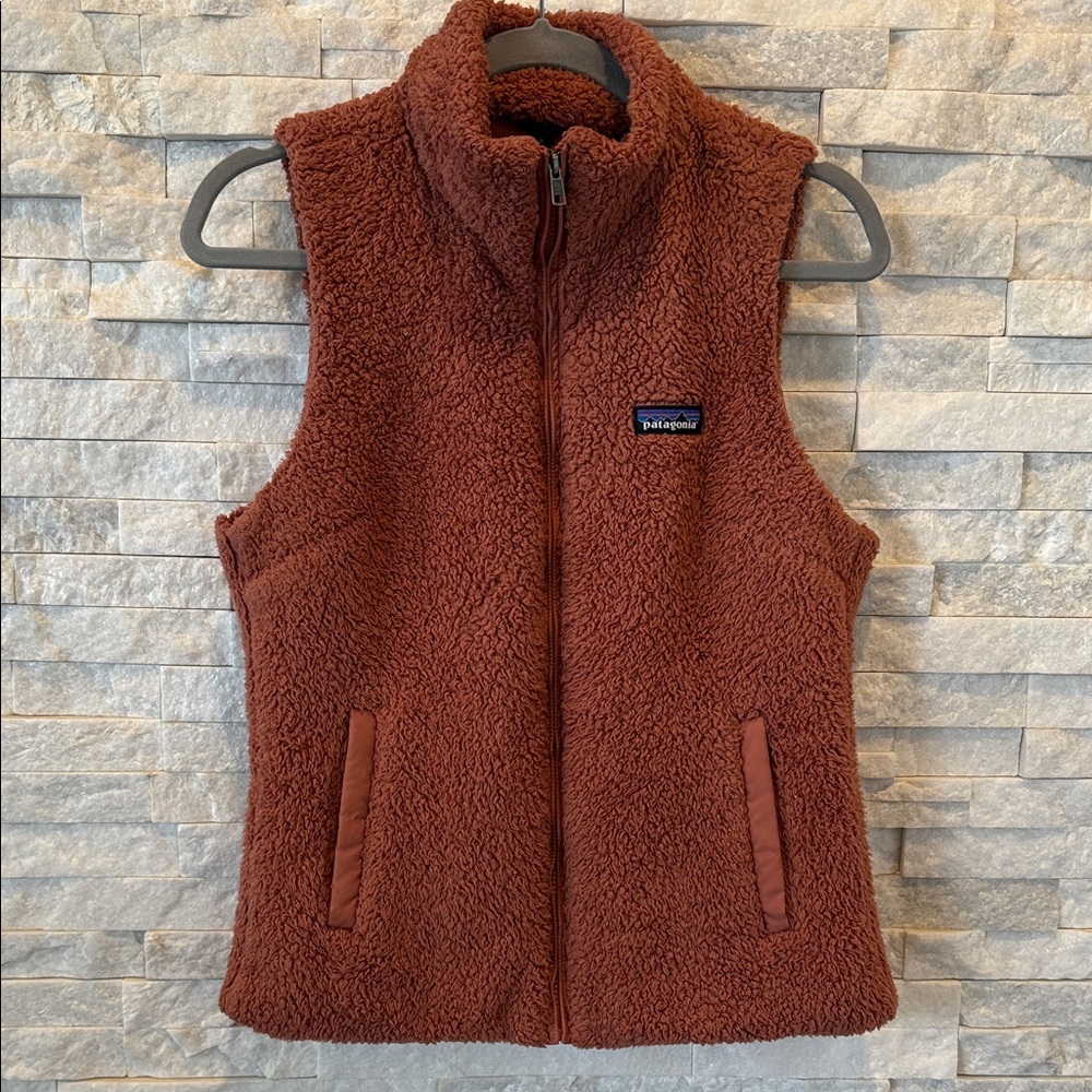 Patagonia RARE COLOR Terra Cotta Fleece Vest size M
